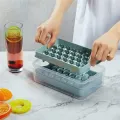 Mini Ice Cube Tray with Bin & Scoop Ice Tray for Mini Fridge Freezer Crushed Ice Tray for Chilling Drinks Coffee Juice. 