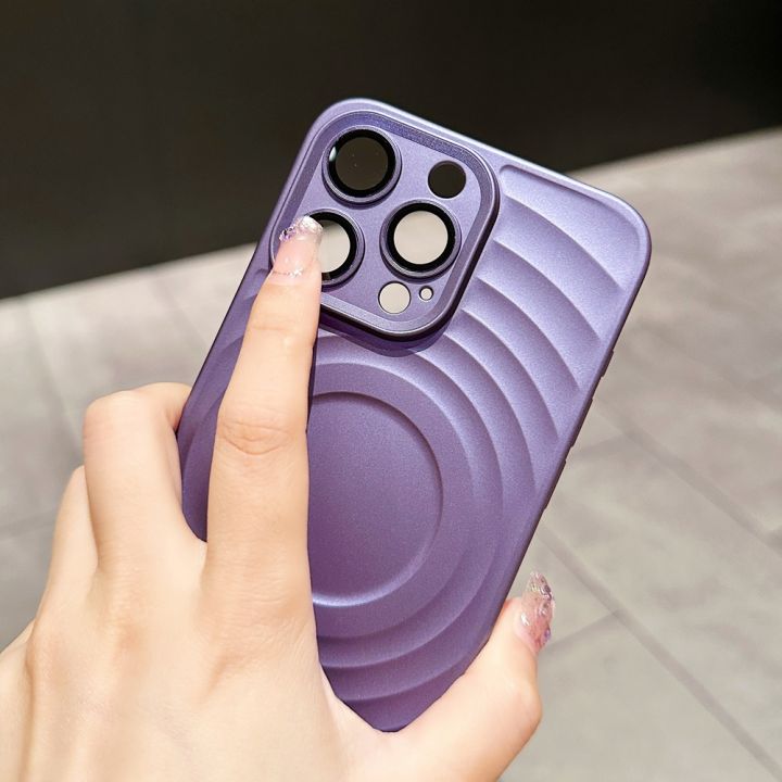 HOCE%20Matte%20Ultra%20Thin%20Phone%20Cases%20For%20iPhone%2013%2014%2015%20Pro%20Max%20Case%20With%20Lens%20Film%20Protector%20Rippling%20Hard%20PC%20Back%20Cover%20-%20Image%203