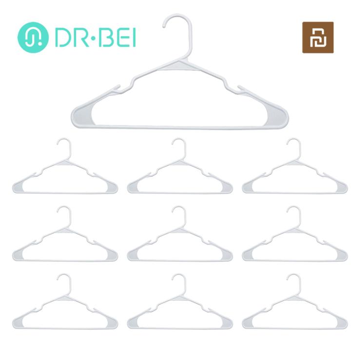 Drying Racks 10pcs Non-slip Heavy Duty Clothes Hangers Smooth Surface Strong Load-bearing Grooved Design Ideal for Shirts Dresses Coats Storage Racks