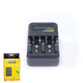 AA/AAA/9V battery charger 1.2V 9V charger Ni-MH Ni-Cd battery intelligent charger. 