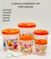05 PCS Containers Set Kitchen Storage Containers. 