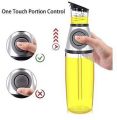 Press And Measure Oil Dispenser - 500Ml - White And Gray Colour. 