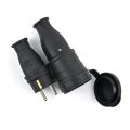 N0HB 220V-250V 2P+E High-power Rubber Industrial Male & Female Plug Socket IP44 Electrical Connector. 