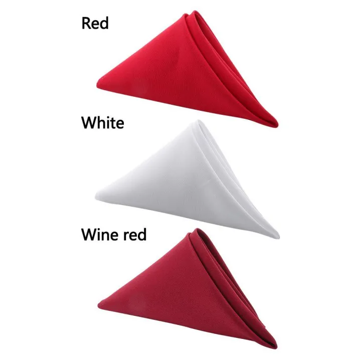 SOLIGHTER%20Hotel%20Cloth%20Napkins%20Soft%20Wedding%20Table%20Cloth%20Dinner%20Napkins%20Wedding%20Decoration%20Table%20Linen%20Party%20Supplies%20Washable%20Solid%20Red/Multicolor%20-%20Image%204
