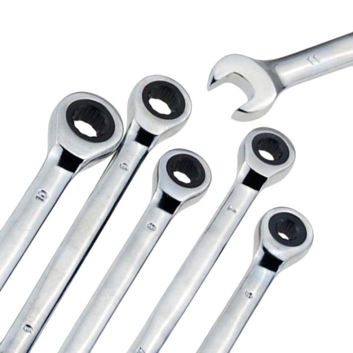 6mm/9mm%20Chrome%20Vanadium%20Steel%20Metric%20Fixed%20Head%20Ratchet%20Spanner%20Gear%20Wrench%20Open%20End%20&%20Ring%20Hand%20-%20Image%204