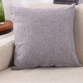 Solid Color Simple Pillow Cushion Soft Comfortable Pillow Bedroom Sofa Cushion Gray. 