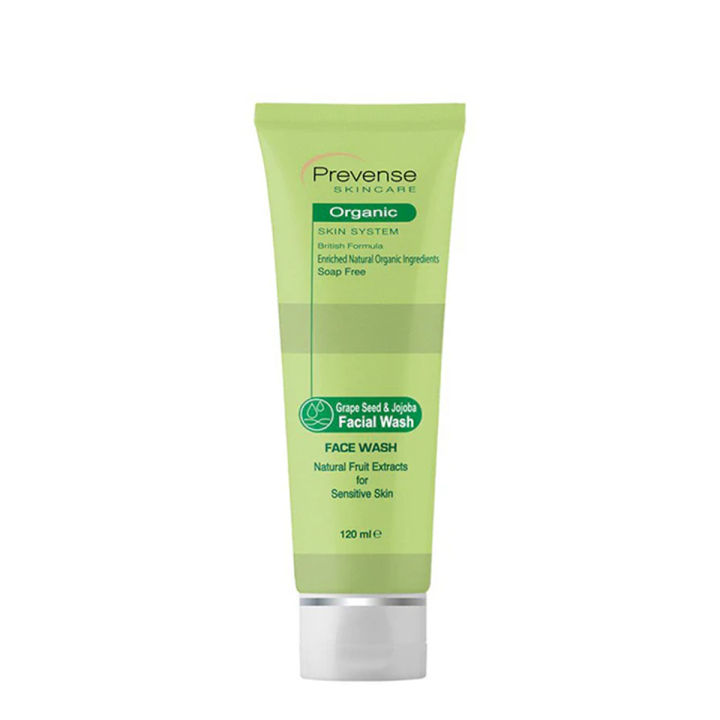 Prevense Grape Seed & Jojoba Facial Wash For Sensitive Skin - 120ml