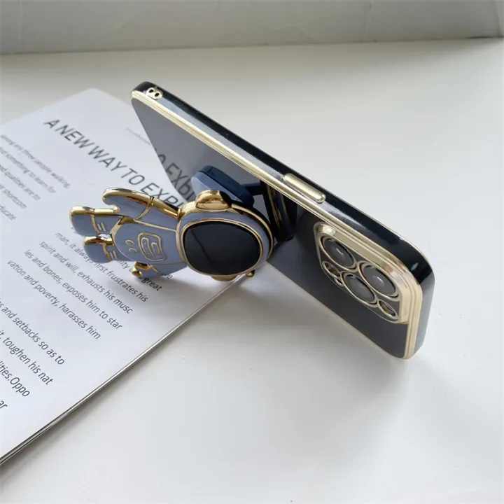TA%20for%20Huawei%20P%20Smart%20Plus/Nova%203i%20Back%20Cover%20Creative%20Cute%20Astronaut%20Folding%20Bracket%20Luxury%206D%20Plating%20Case%20Soft%20Silicone%20Square%20Phone%20Cases%20-%20Image%207