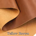 2mm Dark Orange Natural Cow Skin Leather Crazy Horse Leather Color Genuine Leather for Diy Leather Craft for Belt Wallet Bag. 