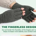 Adjustable straps Joint care gloves Ergonomic fit Lightweight design Elastic fabric Thumb support gloves Breathable material. 