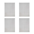 4Pc 21cmX30cm Wire Mesh Silver Wire Mesh Sturdy Metal Mesh Sheets for DIY Projects 304 Stainless Steel No Rust Mesh Screen. 