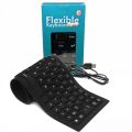Flexible Keyboard USB Foldable Flexible Silicone Keyboard Dust And Waterproof. 