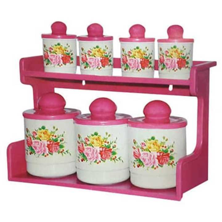 Ameco 7in1 Kitchen Spice Rack Pink