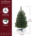 Christmas Tree Artificial Green Christmas Trees 2ft / 3ft Xmas Tree With Solid Plastic Legs X-mas Tree for Christmas Décor Living Room Indoor Outdoor- Christmas Decorations Items- Christmas Gift. 
