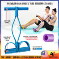 SellinCost 2 Tube Premium Korean High Grade Sit Up Band 2 Tubes Leg Slimming Exercise Resistance Bands String Resistance Elastic Sit Up Pulling Rope Foot Pedal Training Set Gym Stretch Workout Korean Grade GP-02. 