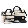 5pcs Fashionable Mother's Maternity Bag Baby Diaper Bag Sets Large-capacity Baby Stroller Nappy Bag Mommy Bag | IStorez LMH 5044. 