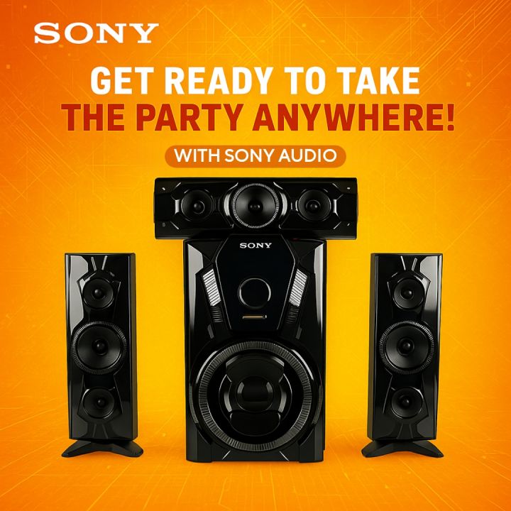 New Heavy Bass 3.1 Channel Bluetooth Home Theater System with Skar Audio Subwoofer and 2-in-1 Magnetic Speakers for TV