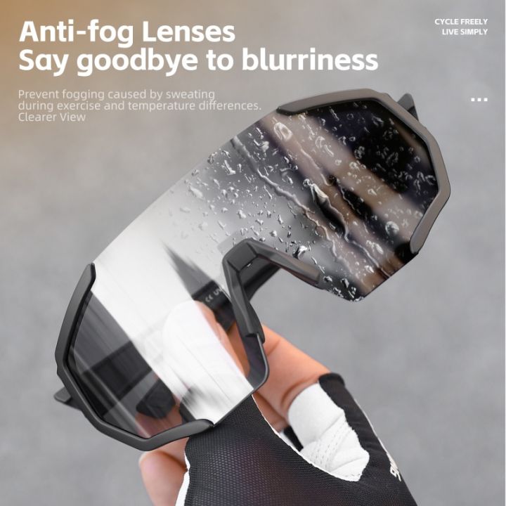 WEST%20BIKING%20Cycling%20Anti-Fog%20Sunglasses%20Photochromic%20Lenses%20Unisex%20Fashion%20Large%20Frame%20Sport%20UV400%20Glasses%20MTB%20Road%20Bike%20Goggles%20-%20Image%202