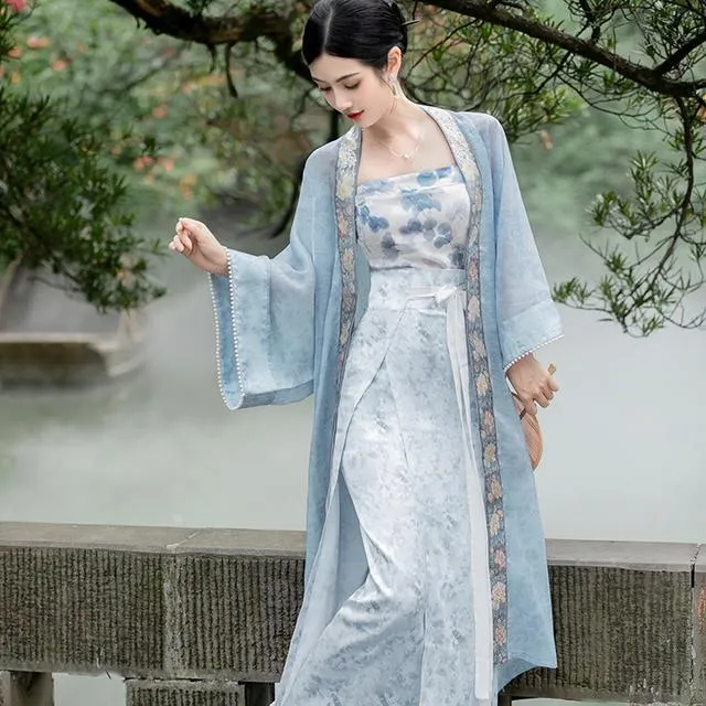 Song-Made%20Changgan%20Outer%20Beizi%20Long-Spinning%20Skirt%20Tube%20Top%20Suit%20Daily%20Hanfu%20Women's%20National%20Style%20Fairy%20Ancient%20Style%20Improved%20Jacket%20and%20Dress%20-%20Image%202