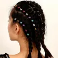 100pcs Mixed Beads Adjustable Hair Braids Dreadlock Beads Adjustable Hair Braid Rings Cuff Clips Tubes DIY Hair Accessories. 