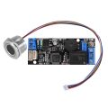 K202 DC12V Low Power Fingerprint Control Board + R503 Fingerprint Module Round Fingerprint Recognition Module. 