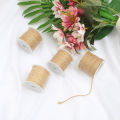 5-15Meter Natural Burlap Hessian Jute Twine Cord Hemp Rope String Gift Packing Strings Christmas Event & Party Supplies. 
