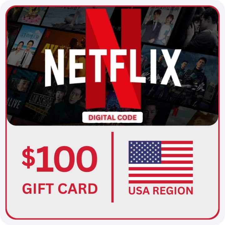 Netflix Gift Card 100 USD - US Region