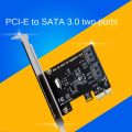 PCIE to SATA Card PCI-E Adapter Converter PCI Express to SATA3.0 Converter 2-Port SATA III 6G Expansion Controller Card Adapter. 