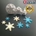3pcs Christmas Snowflake Cake Plunger Cutters Fondant Tool for Cake Decorating Fondant Icing Cutters. 