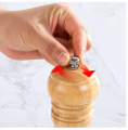6 Inch Wood Pepper Grinder Hand Movement Salt Grinder Mill Grinder Seasoning Grinding Kitchen Cooking Tools. 