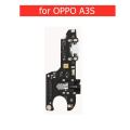 for OPPO A3S Charging Port USB Charger Port Connector Flex Cable USB Charging Dock PCB Board Flex Cable Repair Spare Parts + Earphone Jack Audio. 