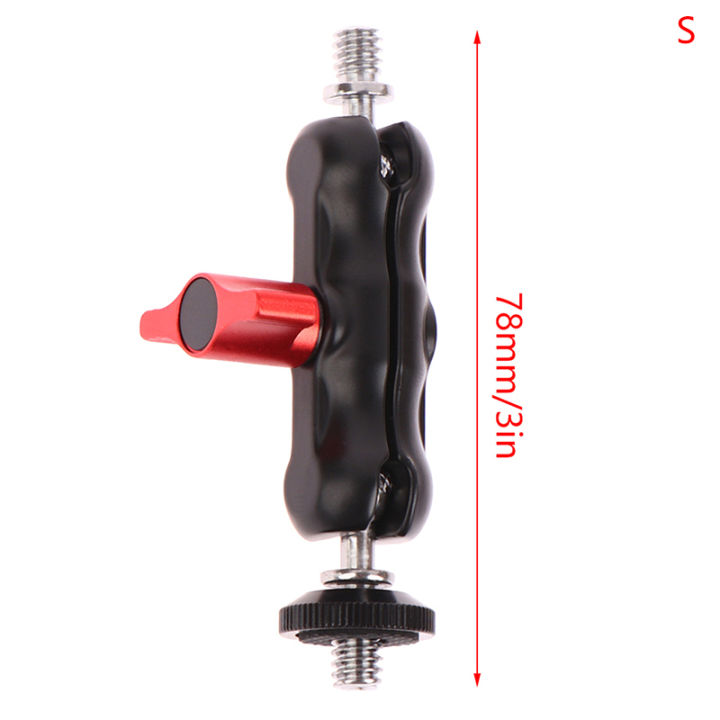Double Ball Head Shoe Mount Universal Magic Arm with Small Ball Head ...