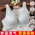 Breast Anti-Cloth Cover Clothes Lace Full-Sized Chest Women's Large Inner Closing Pair without Steel Ring Burst Breast Drooping on the Upper Part ︼. 