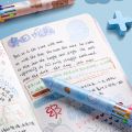 RHS Online 10 Colors Cartoon Ball Pen Art Marker Colorful Ballpoint Pens Diary Journal Drawing Pens. 
