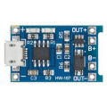 18650 Lithium Battery Charging Module  5V Micro USB 1A. 