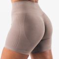 NCLAGEN Women's Seamless Gym Yoga Shorts Jacquard Fitness Leggings Workout Squat Proof High Waist Sports Tights Butt Scrunch. 