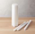 Premium White Wax Candles – Long mini Burning Pillar Candles for Home, Prayer & Decoration – 40pcs. 