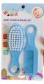 Baby comb and brush Newborn Hair Brush Infant Plastic comb head Massage. 