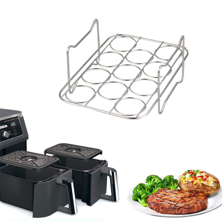 1%20Piece%20Egg%20Steamer%20Rack%20Stainless%20Steel%20Air%20Fryer%20Rack%20Replacement%20Parts%20for%20Foodi%20DZ201/401%20-%20Image%203