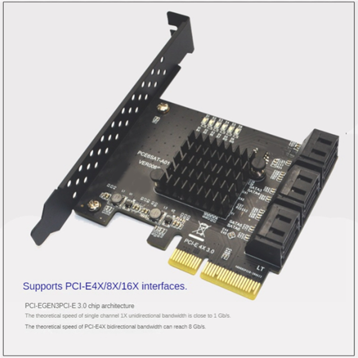 SATA%20PCI%20E%20Adapter%206%20Ports%20SATA%203.0%20to%20PCI%20Express%20X4%20Black%20Expansion%20Card%20SATA3.0%20PCIe%20PCI-E%20SATA%20Controller%20for%20HDD%20-%20Image%203