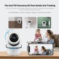 Baby Monitor, 360 Degree Wireless Camera, 1080P Home Security Camera With Night Vision Function, Two-Way Communication Audio, Motion and Sound Detection. 