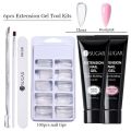 Nails UR SUGAR 15ml Nail Extension Gel Kit Quick Building Hard Gel Acrylic Crystal White Nude Gel Nail Polish UV Construction Gel Set. 