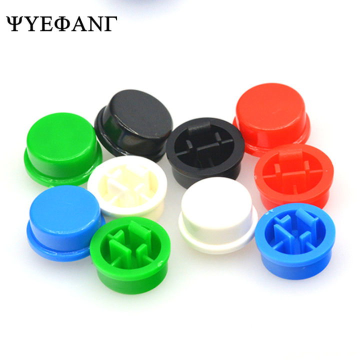 50pcs Tactile Push Button Switch Cap 12x12x7.3mm Switch Button Tact Cap 5 Colors 12*12*7.3mm For Arduino