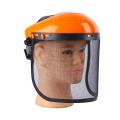 Garden Grass Trimmer Safety Helmet Hat with Full Face Mesh Visor for Logging Brush Cutter Forestry Protection Kitchen Mask Tools. 
