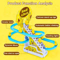 Duck Climbing Stairs Track Toy Children's Electronic Educational Toy Baby LED Lights Music Roller Coaster Boy Girl Tiktok Mainan Kanak 鸭子爬楼梯玩具. 