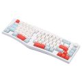 FEKER Alice80 68-key 65% Gasket Hot Swappable Split Wired/Wireless Mechanical Keyboard with Gateron Switch - White. 