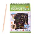 Children Kids Painting Graffiti Color DIY Scratchbook Scratch Book Drawing. 
