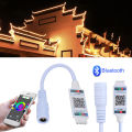Mini LED Bluetooth RGB Strip Light Controller Wireless Smart Music Phone Control DC 5-24V 6A For RGB 3528 5050 Strip. 