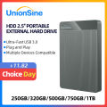 Unionsine 2.5 External Hard Drive USB3.0 500gb/1tb/2tb Portable HDD Storage Compatible for PC, Mac, Desktop, Laptop, MacBook. 
