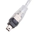 5ft New Usb To Firewire Ieee 1394 4 Pin Ilink Adapter Cable. 